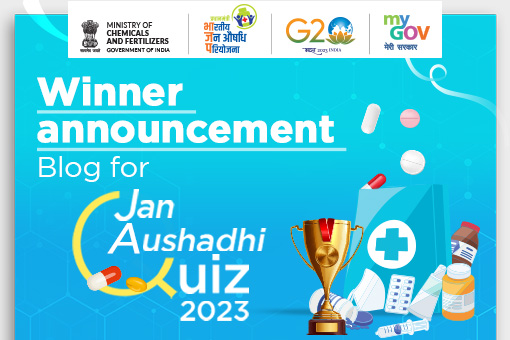 Image of Winner Announcement for Jan Aushadhi Quiz 2023