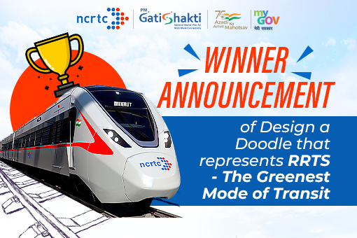 Image of Winner announcement for Design a Doodle that represents RRTS – The Greenest Mode of Transit