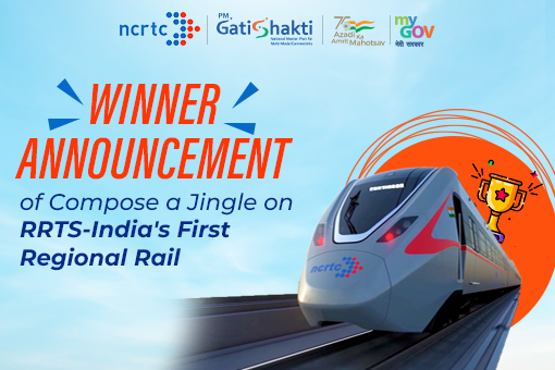 Image of Winner Announcement for Compose a Jingle on RRTS-India’s First Regional Rail