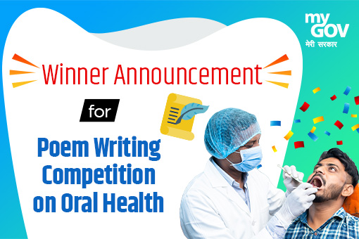Image of Winners Announcement for Poem Writing Competition on Oral Health