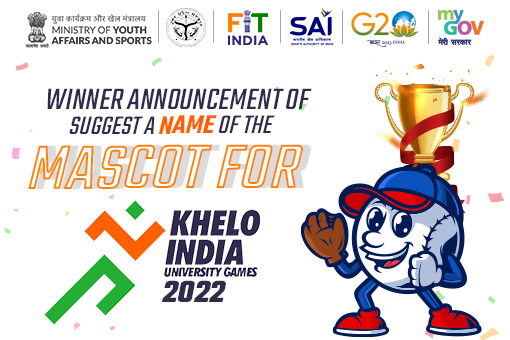 Image of Winner Announcement of Suggest a Name of the Mascot for Khelo India University Games 2022