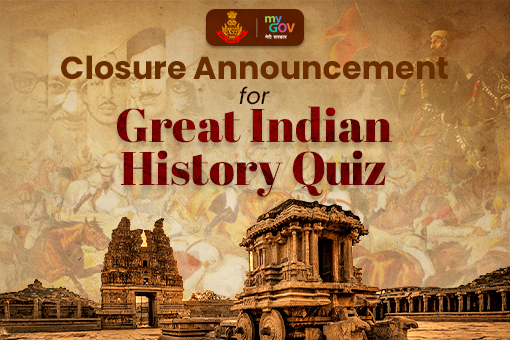 Image of Closure Announcement for Great Indian History Quiz