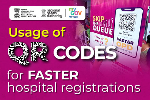 Image of Usage of QR codes for faster hospital registrations