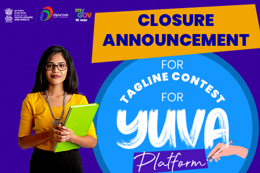 Image of Closure Announcement for Tagline Contest for YUVA Platform