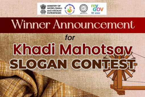 Image of Winner Announcement for Khadi Mahotsav Slogan Contest