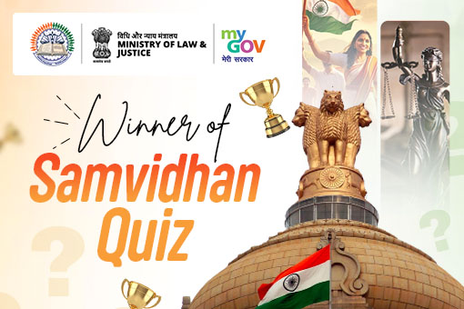 Image of Winner Announcement of Samvidhan Quiz
