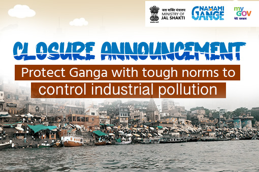 Image of Closure Announcement For Protect Ganga with Tough Norms to Control Industrial Pollution