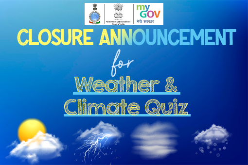 Image of Closure Announcement for Weather and Climate Quiz