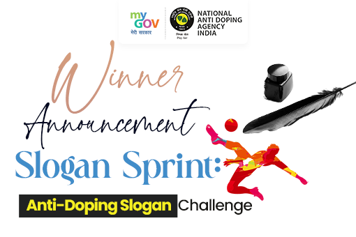 Image of Winner Announcement for Slogan Sprint Anti-Doping Slogan Challenge
