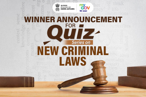 Image of Winner Announcement for Quiz Series on New Criminal Laws