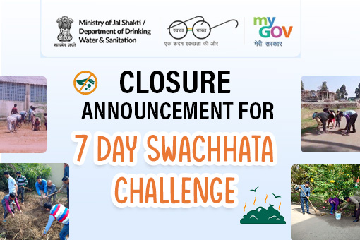 Image of Closure Announcement for 7 Day Swachhata Challenge