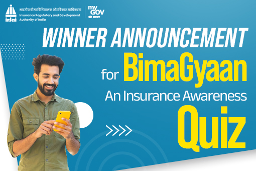 Image of Winner Announcement for BimaGyaan an Insurance Awareness Quiz