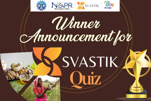 Image of Winner Announcement for SVASTIK Quiz