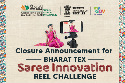 Image of Closure Announcement for Bharat Tex Saree Innovation Reel Challenge