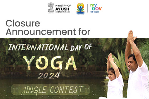 Image of Closure Announcement for International Day of Yoga 2024 Jingle Contest
