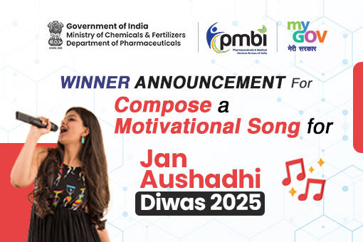 Image of Winner Announcement for Compose a Motivational Song for Jan Aushadhi Diwas 2025