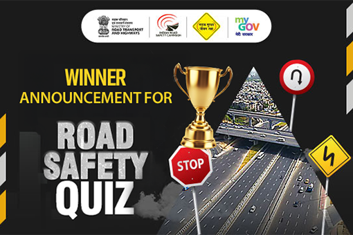 Image of Winner Announcement for Road Safety Quiz