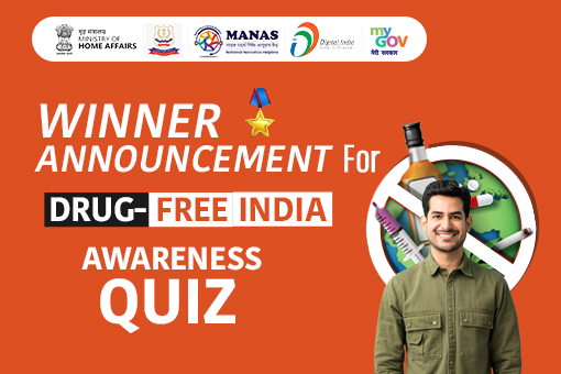 Image of Winner Announcement for Drug-Free India Awareness Quiz