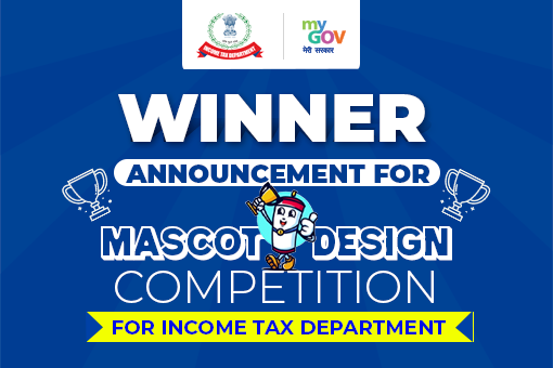 Image of Winner Announcement for Mascot Design Competition for Income Tax Department