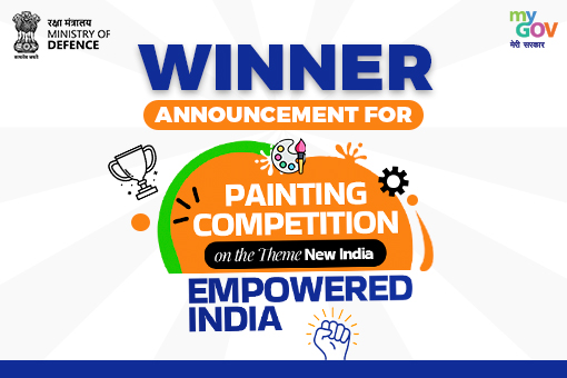 Image of Winner Announcement Painting Competition on the Theme New India – Empowered India