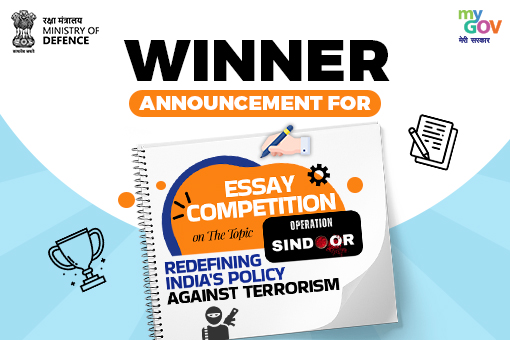 Image of Winner Announcement Blog for Essay Competition on The Topic Operation Sindoor- Redefining India’s Policy Against Terrorism