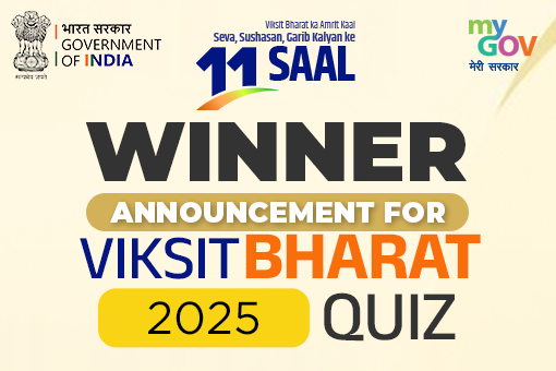 Image of Winner Announcement for Viksit Bharat 2025 Quiz
