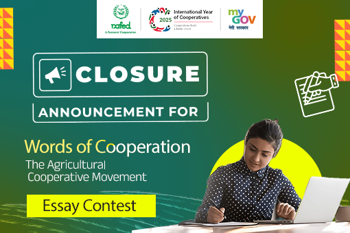 Image of Closure Announcement for Words of Cooperation - The Agricultural Cooperative Movement Essay Contest