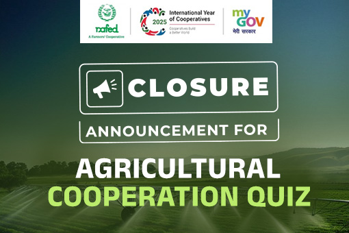 Image of Closure Announcement for Agricultural Cooperation Quiz