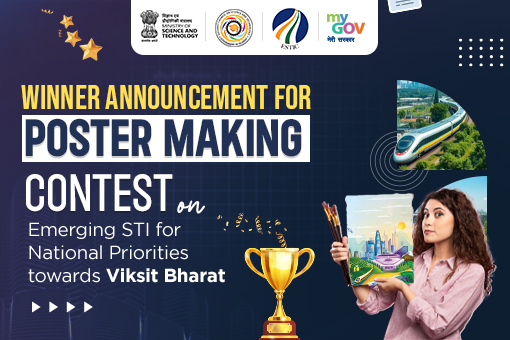 Image of Winner Announcement for Poster Making Contest on Emerging STI for National Priorities towards Viksit Bharat