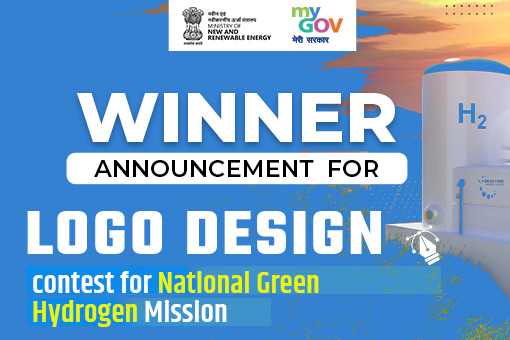 Image of Winner Announcement for Logo Design Contest for National Green Hydrogen Mission