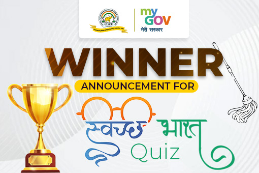 Image of Winner Announcement for Swachh Bharat Quiz