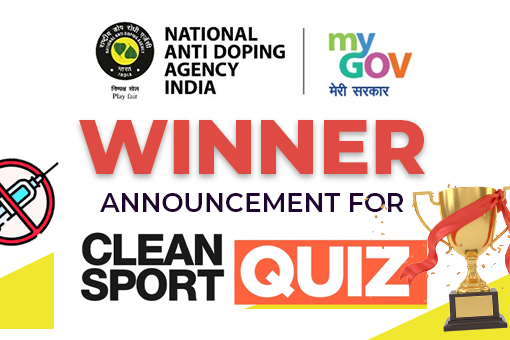 Image of Winner Announcement for Clean Sport Quiz