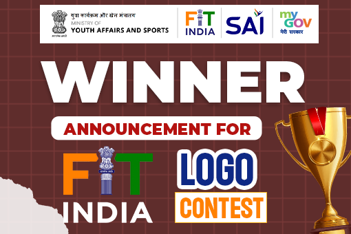 Image of Winner Announcement for FIT India Logo Contest