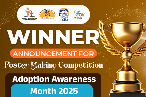Image of Winner Announcement for Poster Making Competition for Adoption Awareness Month 2025