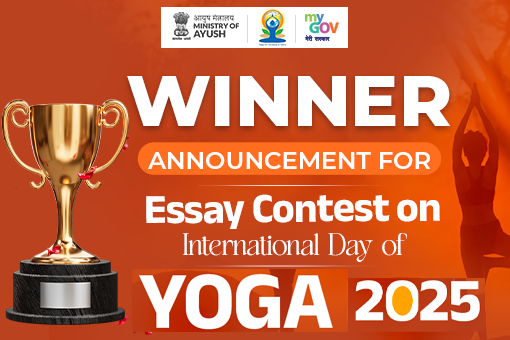 Image of Winner Announcement for Essay Contest on International Day of Yoga 2025