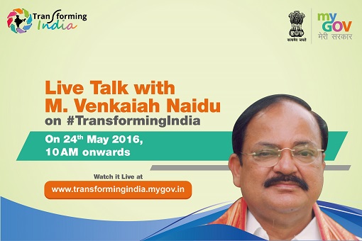 Image of Live Talk with Shri M Venkaiah Naidu on #TransformingIndia