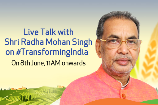 Image of Live Talk with Shri Radha Mohan Singh on #TransformingIndia