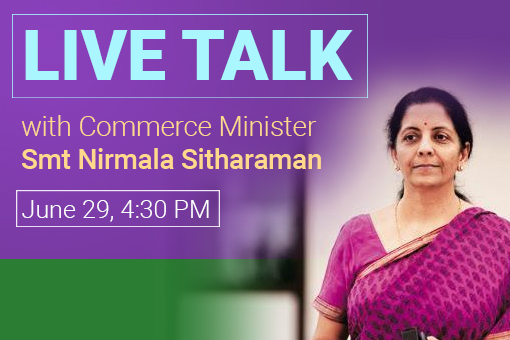 Image of Live Talk with Smt Nirmala Sitharaman