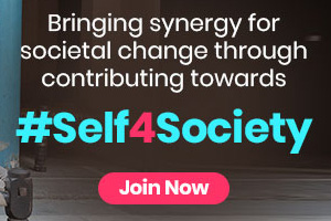 Image of Bringing societal change through contributing towards #Self4Society.