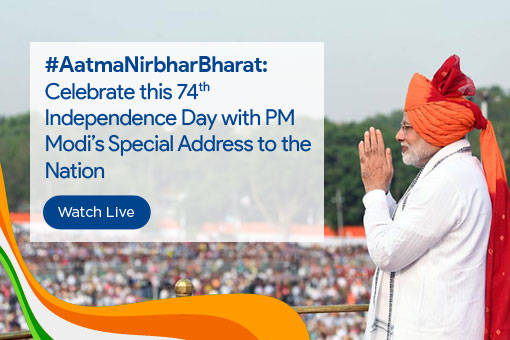 Image of Celebrate the 74th Independence Day by joining PM Modi's live address to the Nation!