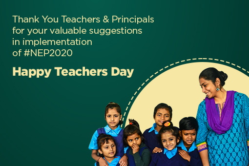 Image of This Teachers Day, Saluting the contribution of Teachers & Principals in formulation of #NEP2020