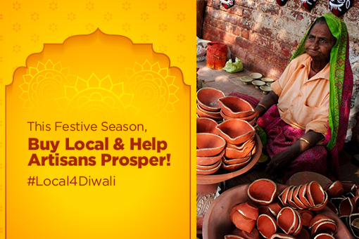 Image of Yeh Diwali Local4Vocal Wali! Support local artisans & follow COVID appropriate behaviour