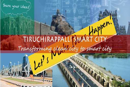 Which is the high priority sector required with Smart Solutions to make Tiruchirappalli as Smart City?