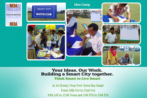 Citizen Engagement : Another Puja Initiative Special Kiosk cum Walk in Idea Camp at a Key Location of New Town Kolkata