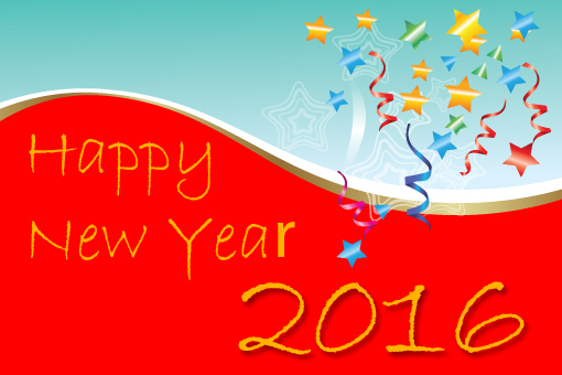 Design e-Greetings for New Year 2016