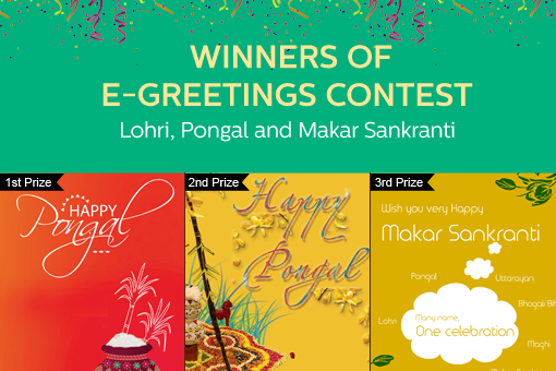 Announcing the Winning Entries for E-Greetings for Lohri, Makar Sankranti and Pongal, 2016