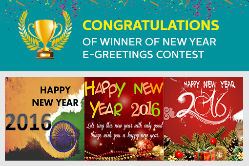 Announcing the winning entries for e-Greetings for New Year 2016