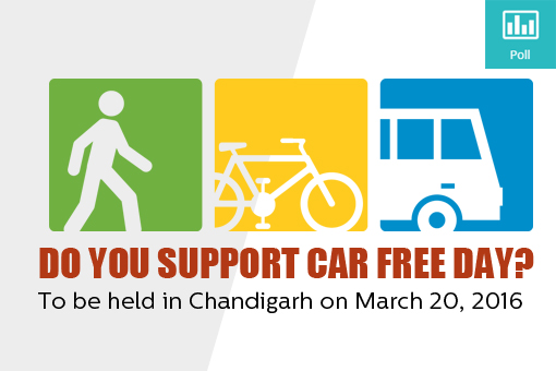 Do you support Car Free Day to be held in Chandigarh on 20th March, 2016?