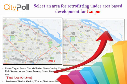 Select an area for Retrofitting under Area Based Development for Kanpur