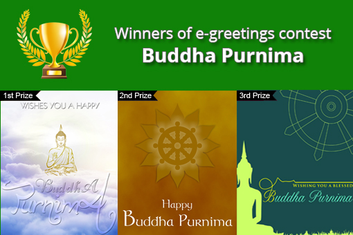 Announcing Winners of E-Greetings for Buddha Purnima 2016